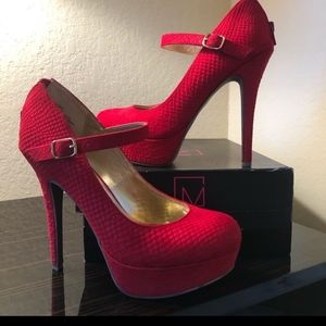 Red Hott. Soft platform Stilettos heels